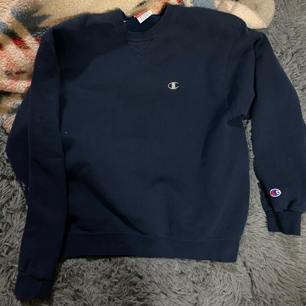 Navy Champion Crewneck